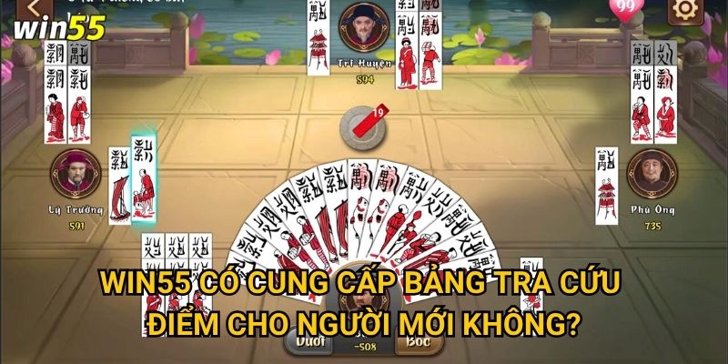 Win55 có cung cấp bảng tra cứu điểm cho người mới không?