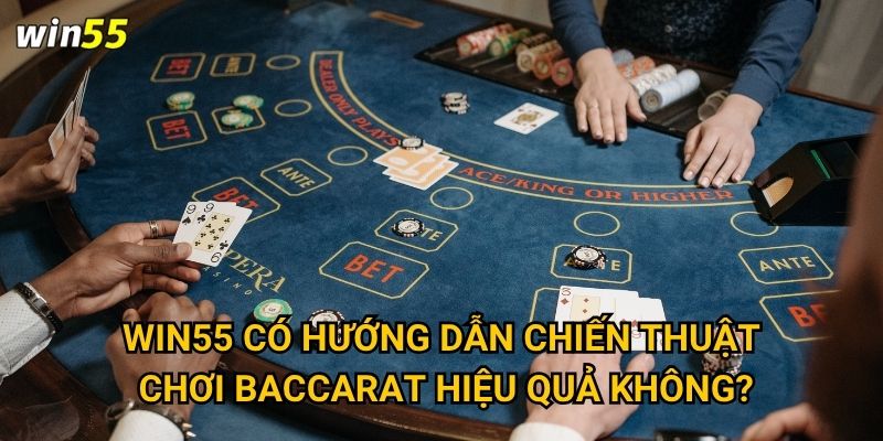 Win55 có hướng dẫn chiến thuật chơi baccarat hiệu quả không?